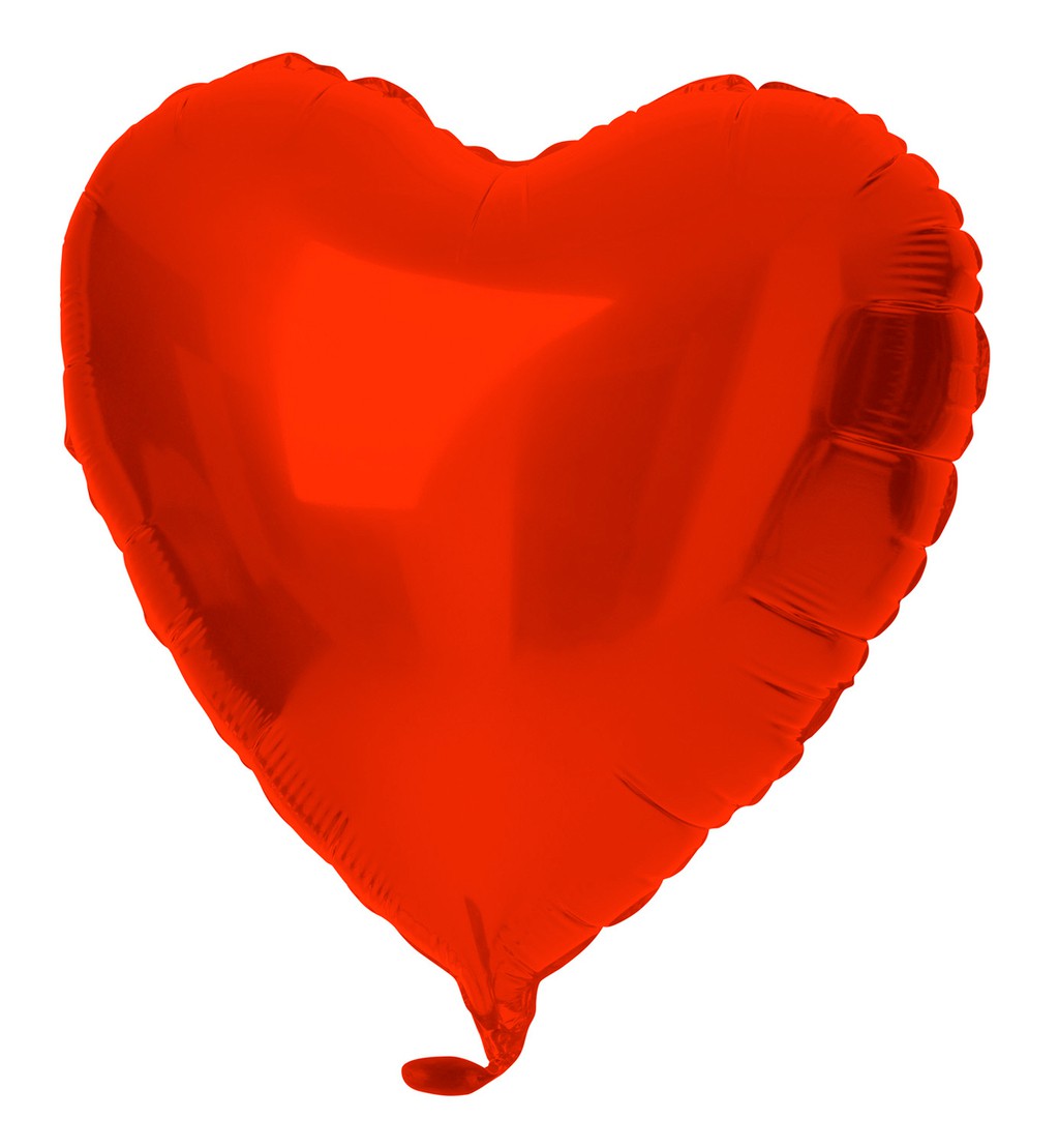 Folie ballon mat Rood hart