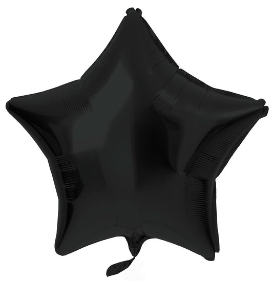 Folie ballon mat Zwart ster