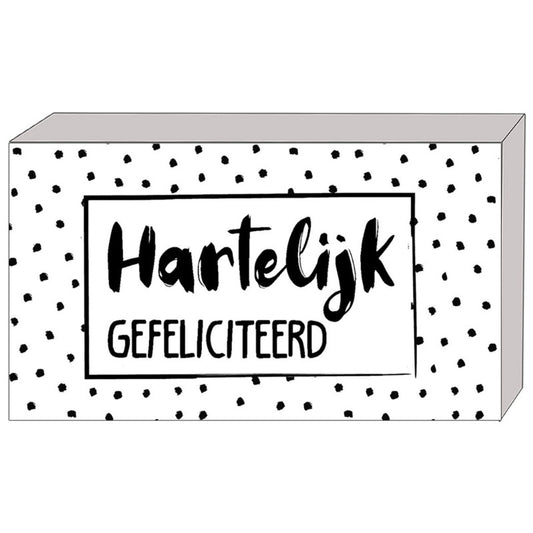Cadeaudoosje Hartelijk Gefeliciteerd