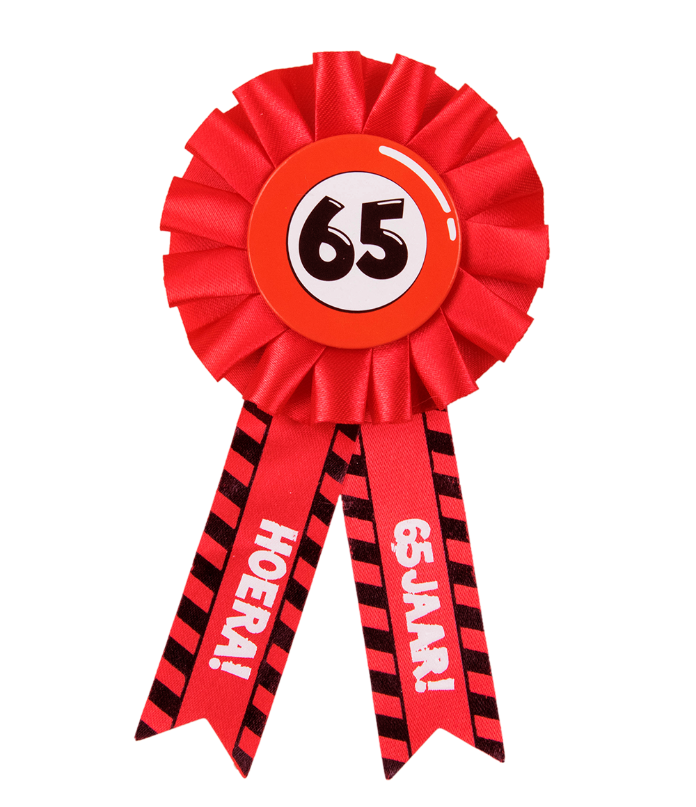 Party Rozet 65 jaar