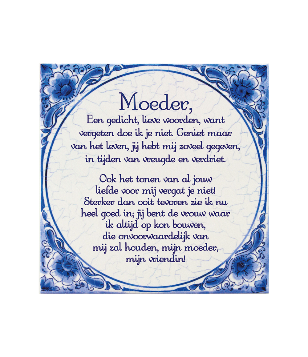 Teksttegel Moeder