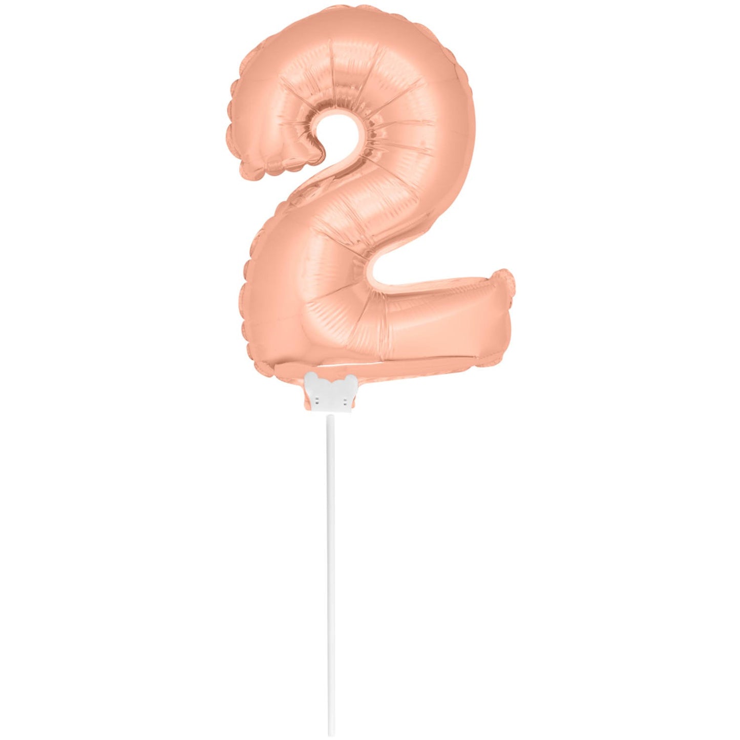 Mini Folieballon 2 rosé goud