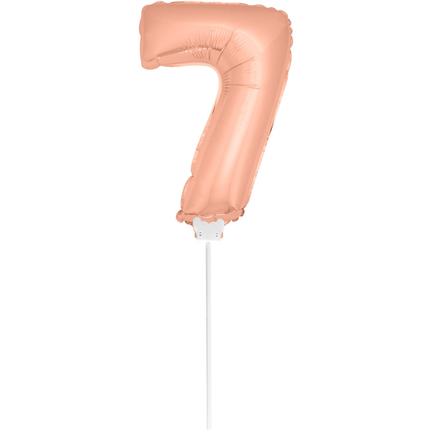 Mini Folieballon 7 rosé goud