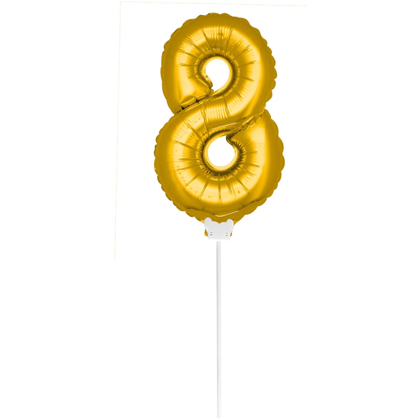 Mini Folieballon 8 goud