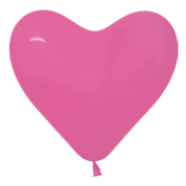 Hart Ballon fuchsia 30 cm
