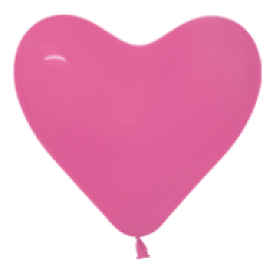 Hart Ballon fuchsia 30 cm