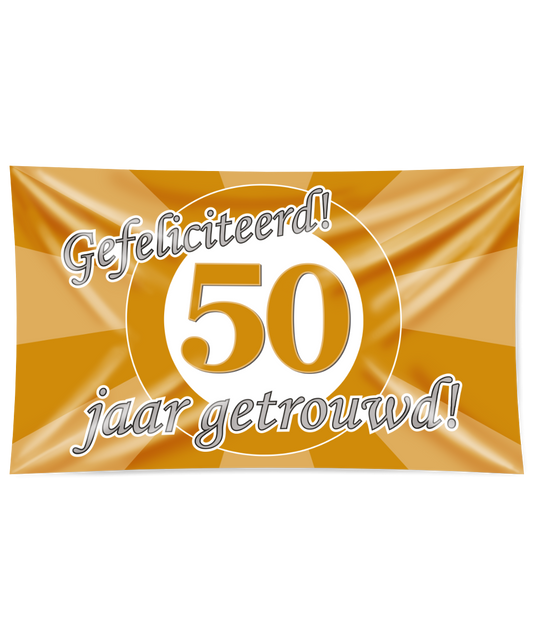 Gevelvlag 50 jaar getrouwd XXL