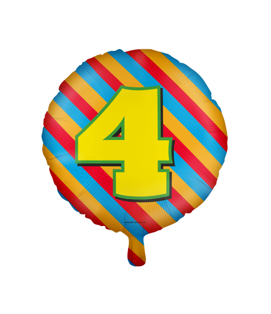 Happy Folieballon 4 jaar