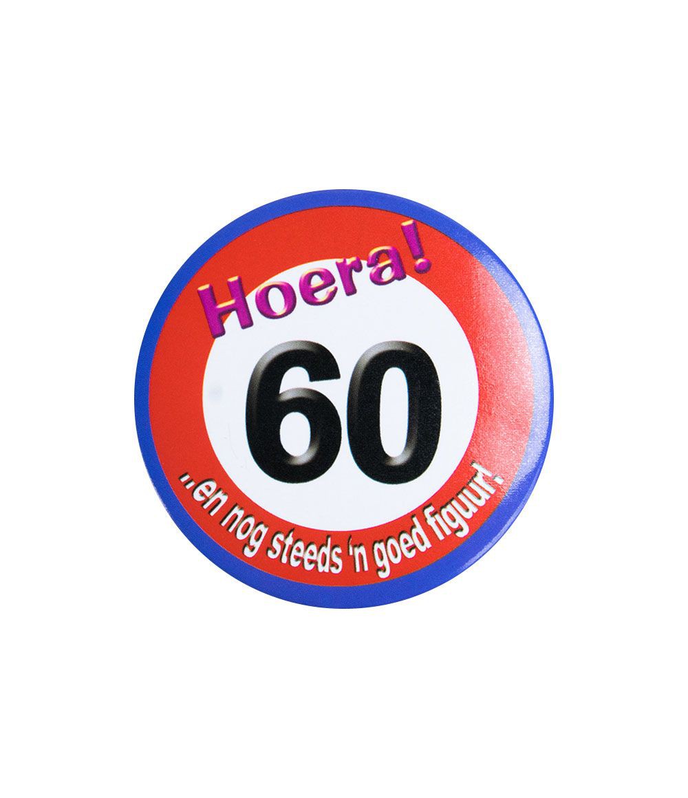 Button 60 Verkeersbord
