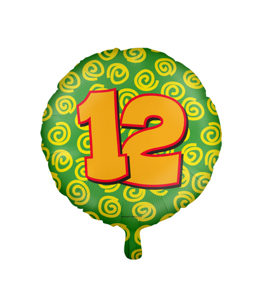 Happy Folieballon 12 jaar