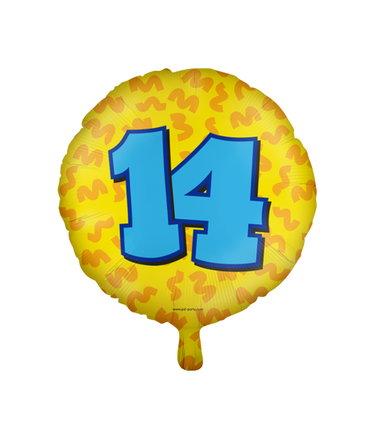 Happy Folieballon 14 jaar