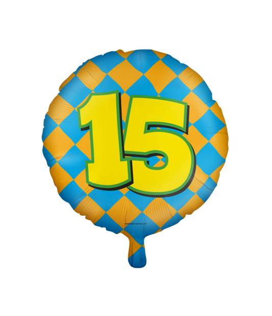 Happy Folieballon 15 jaar