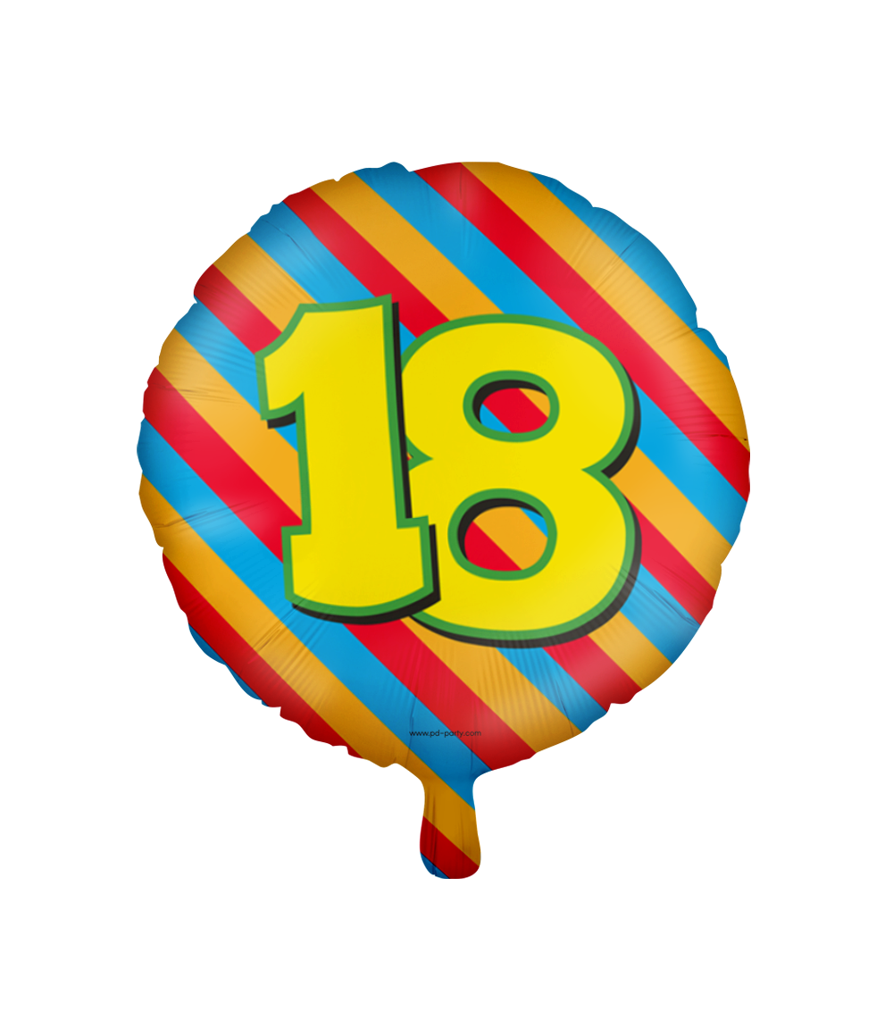 Happy Folieballon 18 jaar