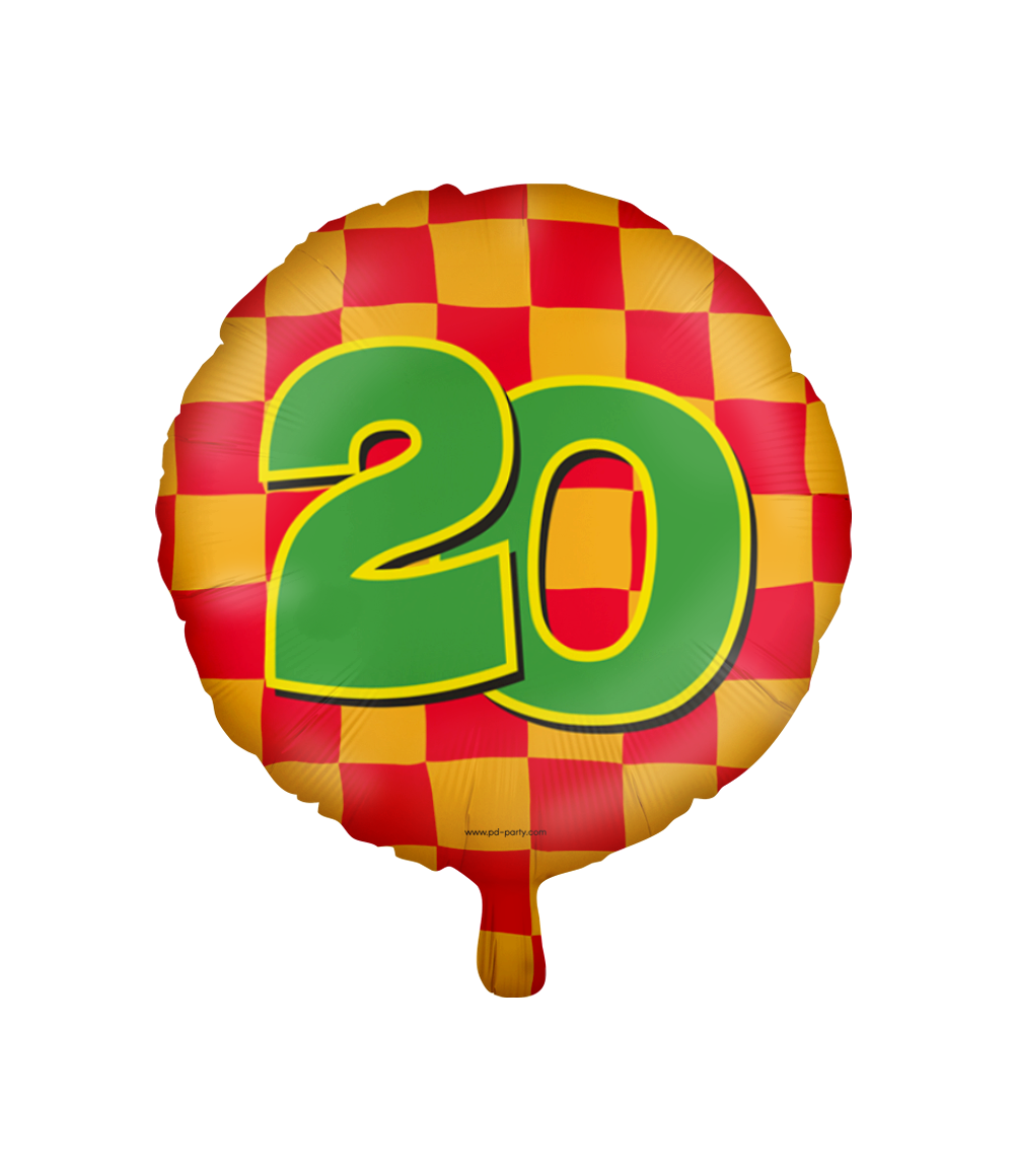 Happy Folieballon 20 jaar