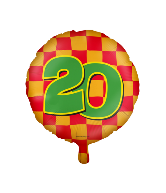 Happy Folieballon 20 jaar