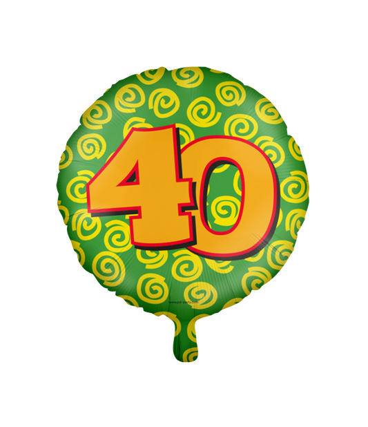 Happy Folieballon 40 jaar