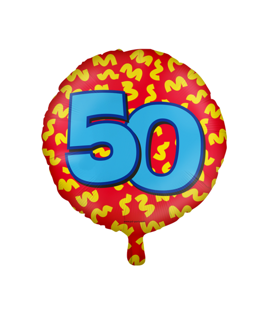 Happy Folieballon 50 jaar