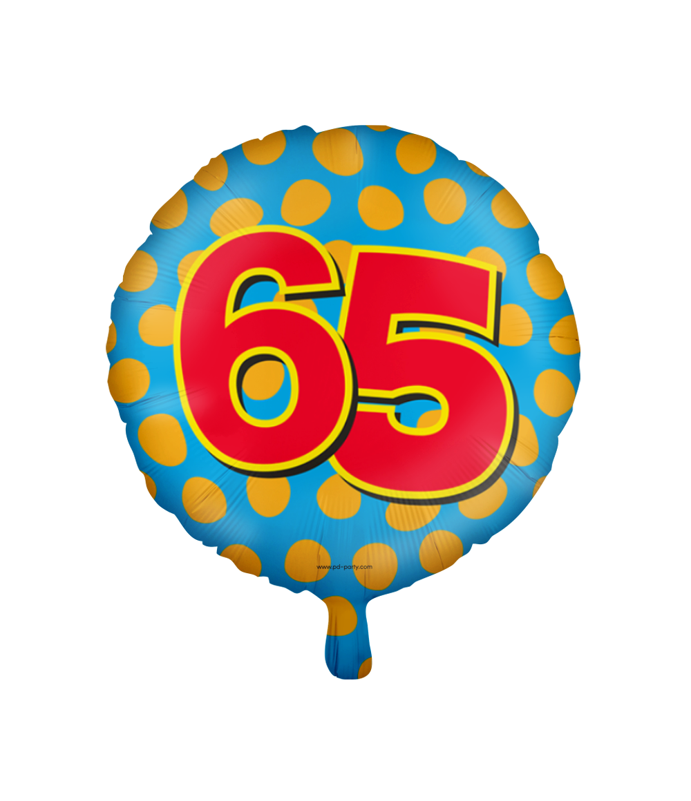 Happy Folieballon 65 jaar