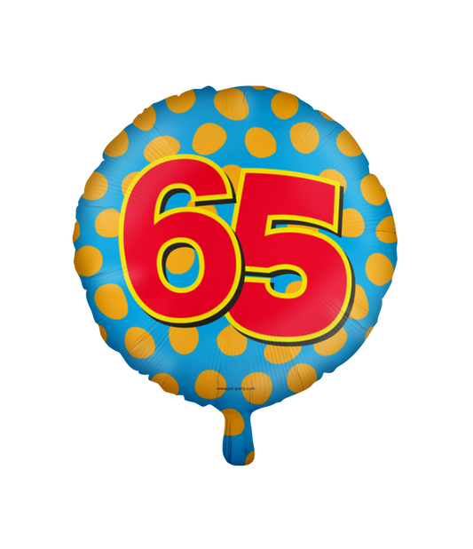 Happy Folieballon 65 jaar