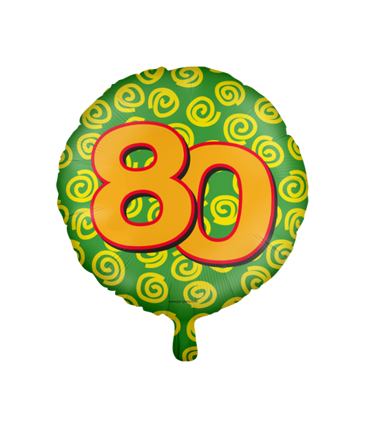 Happy Folieballon 80 jaar