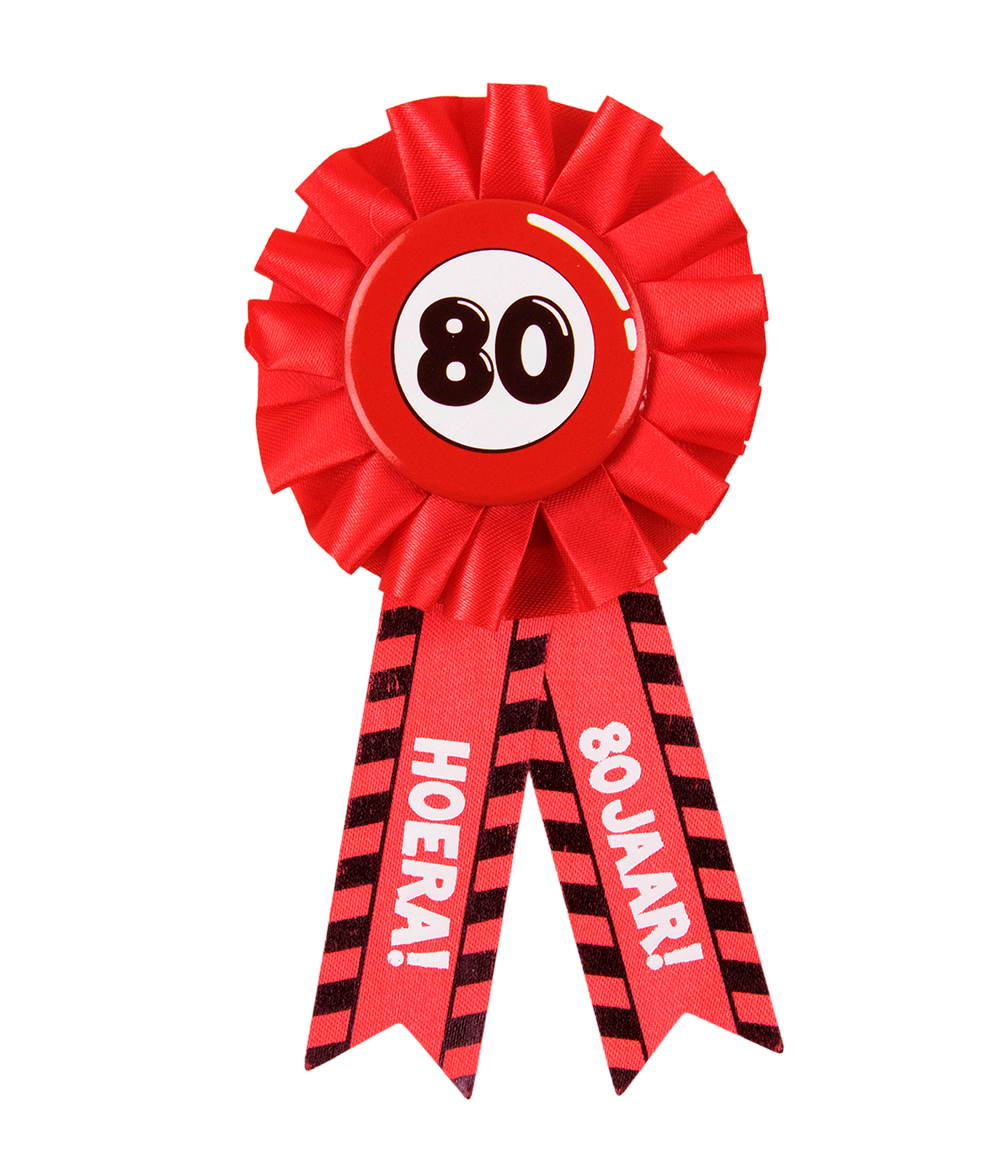Party Rozet 80 jaar