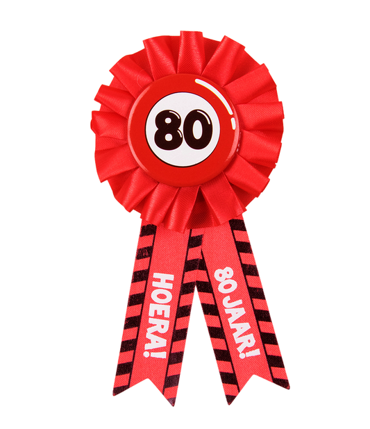Party Rozet 80 jaar