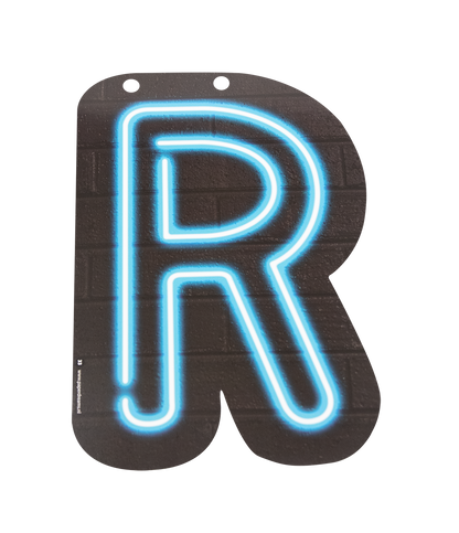 Neon Letter R