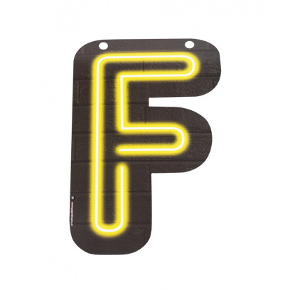 Neon Letter F