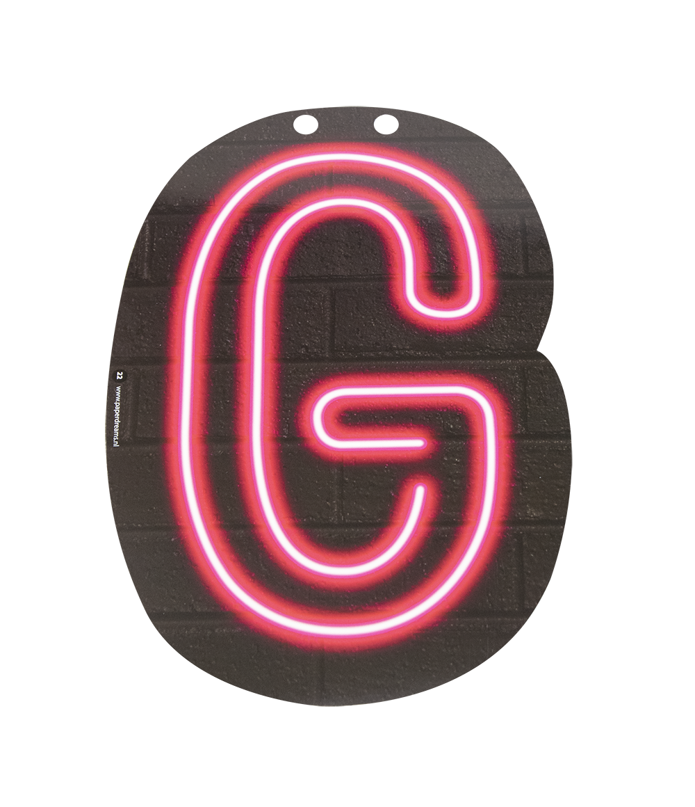 Neon Letter G