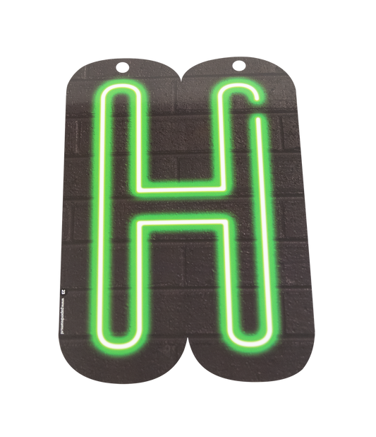 Neon Letter H