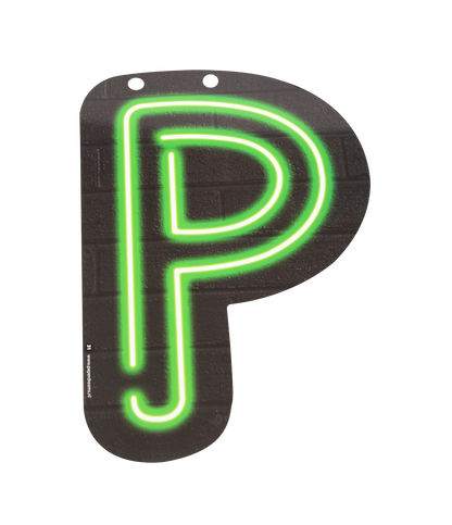 Neon Letter P
