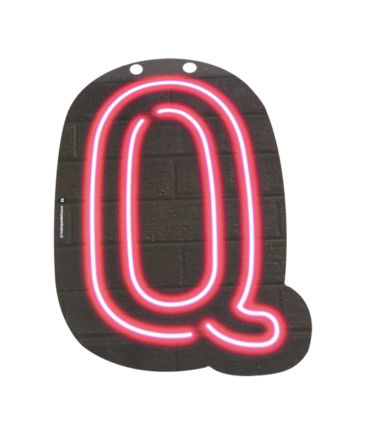 Neon Letter Q
