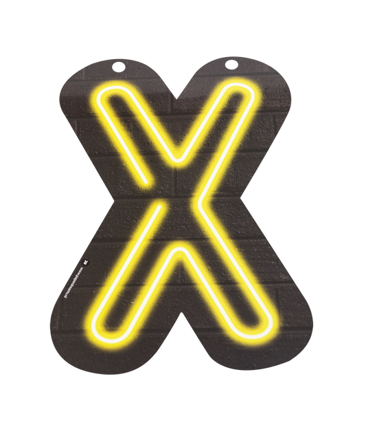 Neon Letter X
