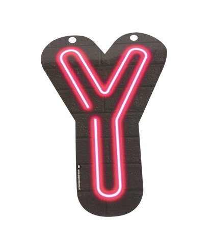 Neon Letter Y