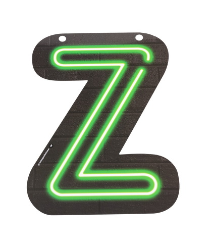 Neon Letter Z