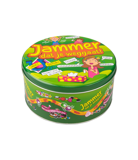 Snoeptrommel Jammer dat je weggaat