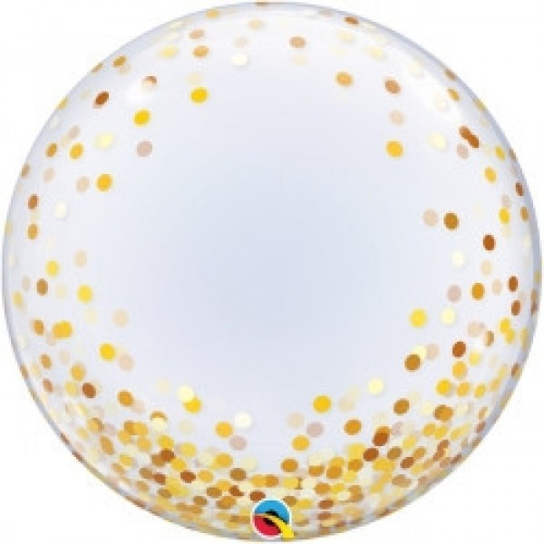 Bubble Ballon Confetti Goud