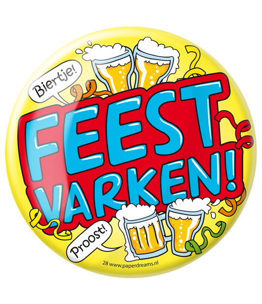 Button XL Feestvarken
