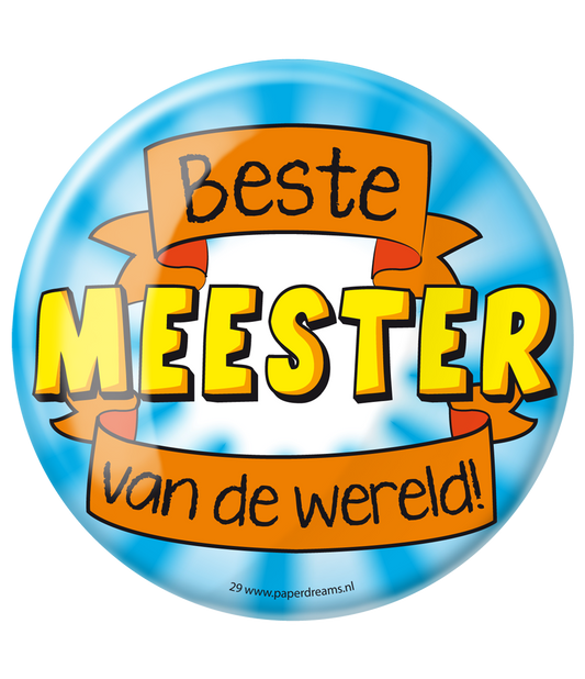 Button XL Meester