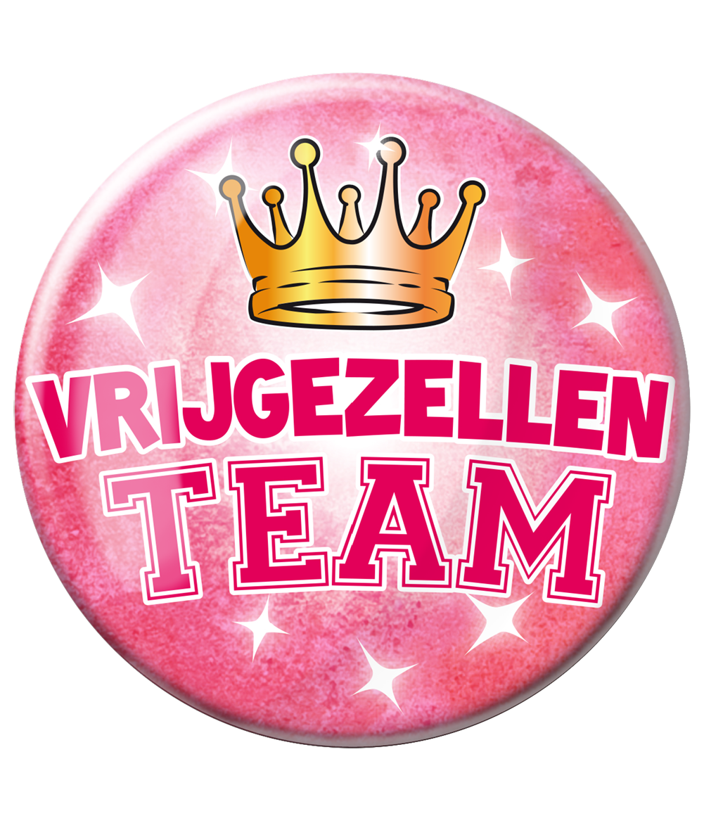 Button XL Vrijgezellenteam Vrouw