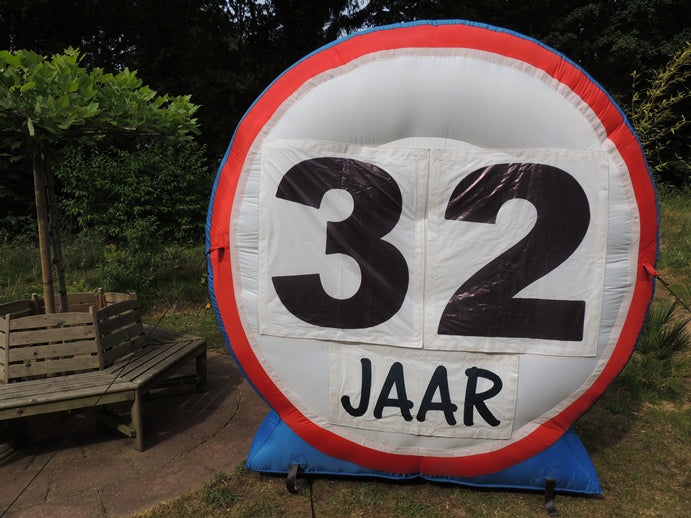 Verkeersbord Leeftijd of Jubileum