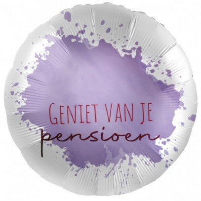 Folieballon Geniet van Pensioen