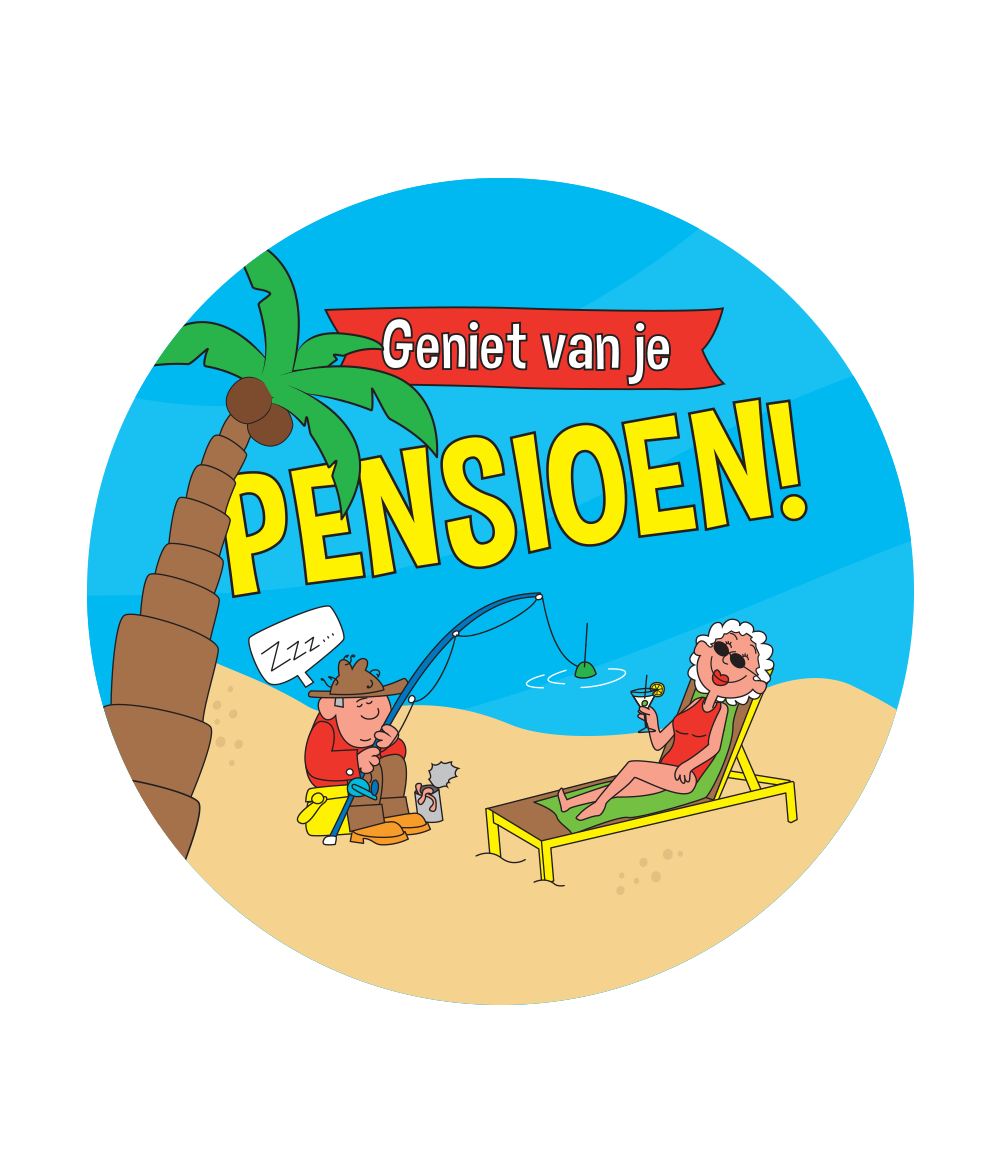 Bierviltjes Pensioen Cartoon