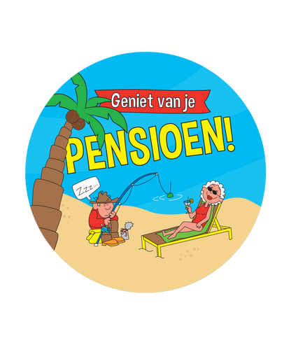 Bierviltjes Pensioen Cartoon