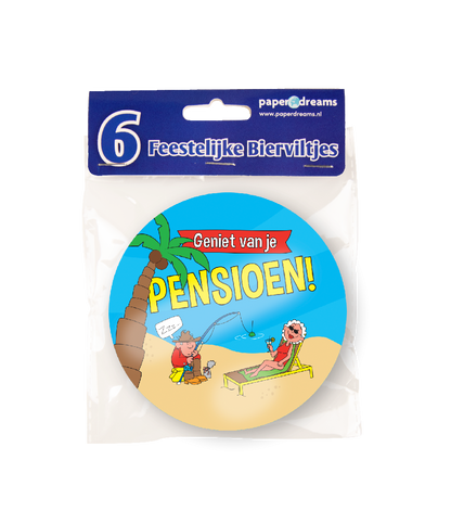 Bierviltjes Pensioen Cartoon
