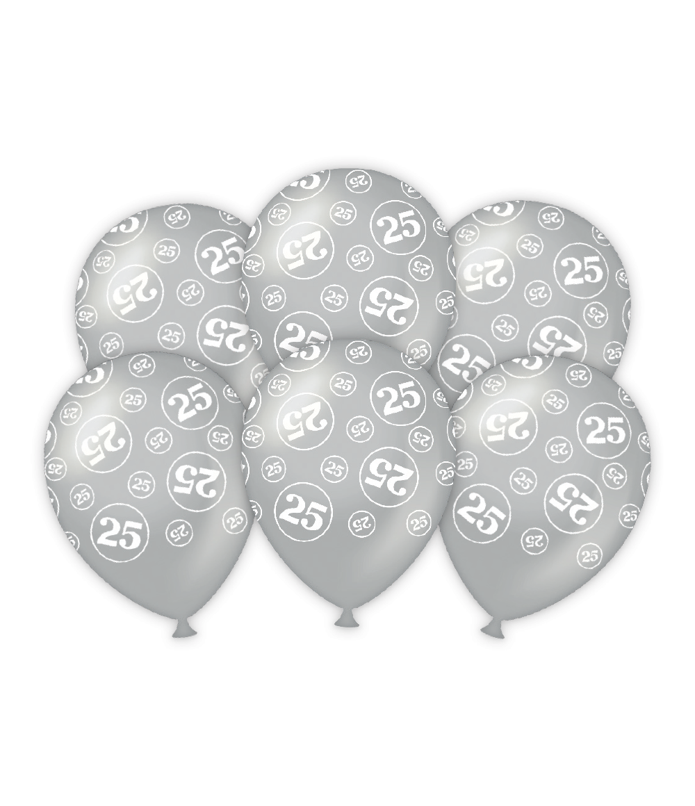 Ballonnen 25 jaar getrouwd
