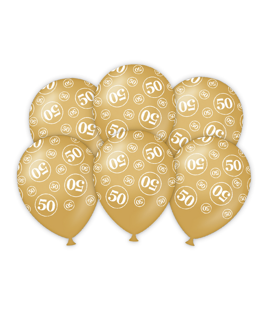 Ballonnen 50 jaar getrouwd