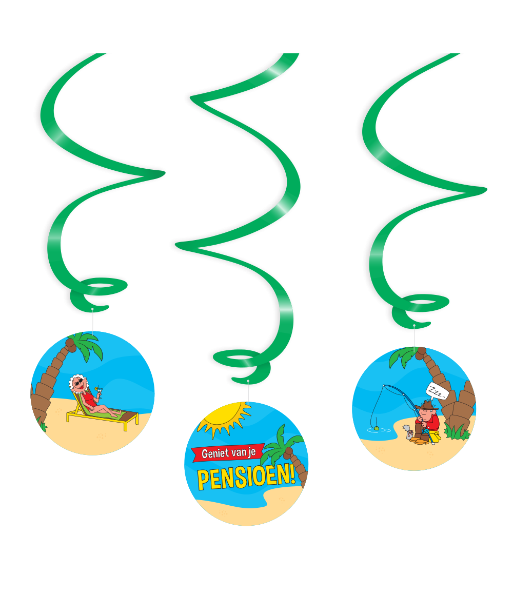 Swirl Pensioen Cartoon