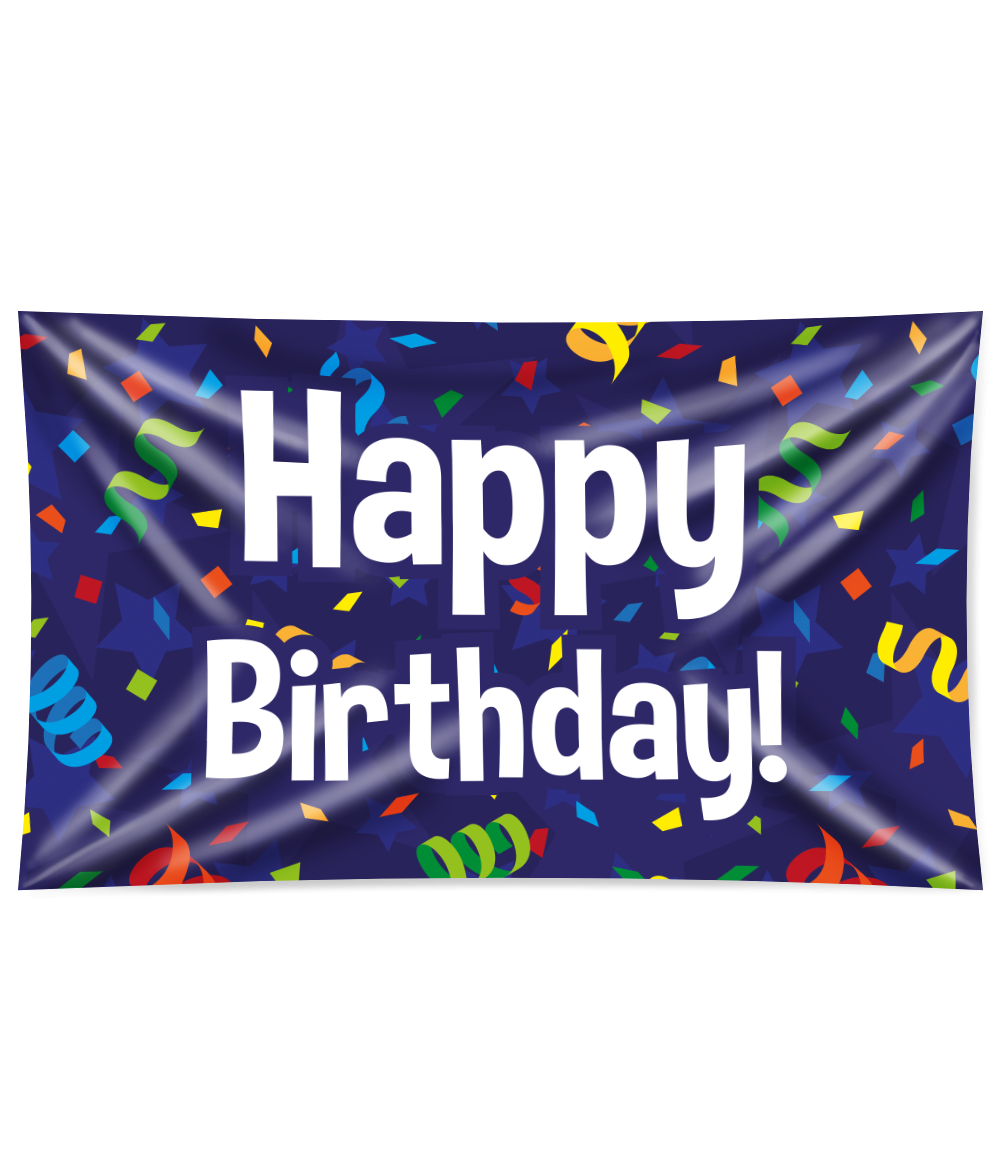 Gevelvlag Happy Birthday XXL