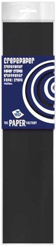 Crepe papier Zwart